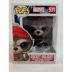 Funko Pop! Marvel Rocket Holiday #531 Guardians of the Galaxy Christmas Vinyl Fi